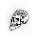ZOMBIE SKULL tattoo design idea