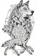 Wolf and socrates  tattoo design idea