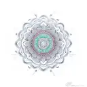 mandala with roses  tattoo design idea