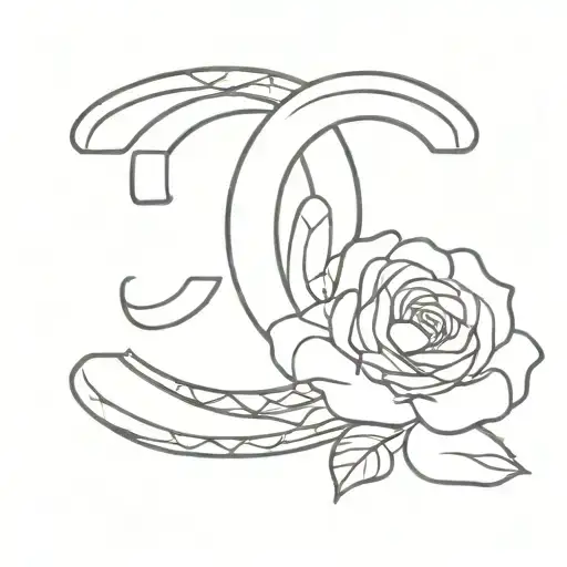 coco chanel tattoo design idea