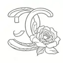 coco chanel tattoo design idea