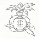 coco chanel tattoo design idea