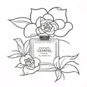 coco chanel tattoo design idea