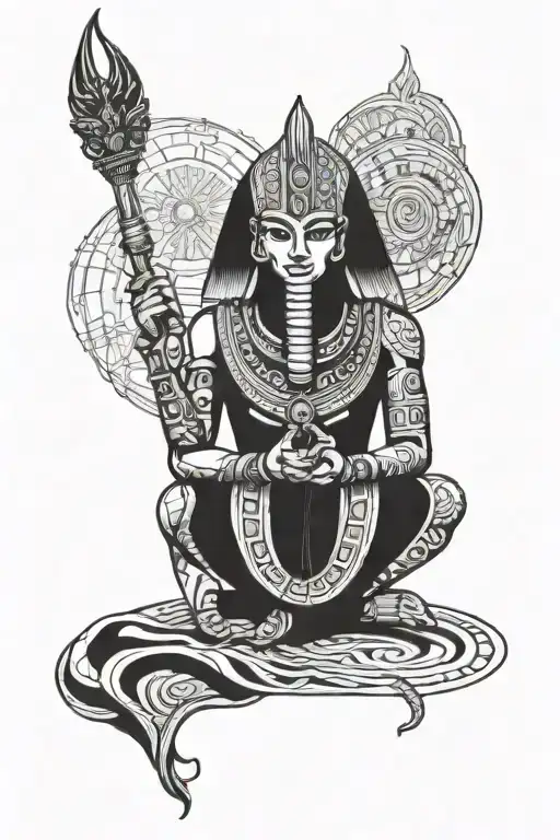 Osiris tattoo design idea