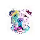 pitbull tattoo design idea