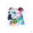 pitbull tattoo design idea