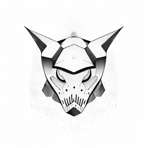 montagne avec un texte "Tetra lyres" tattoo design idea