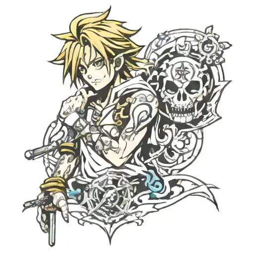 meliodas tattoo design idea