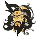 buff jesus christ tattoo design idea