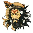 buff jesus christ tattoo design idea