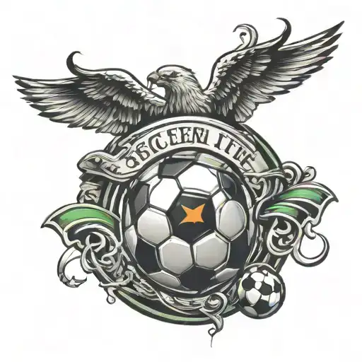 soccer faith family  tattoo design idea