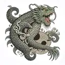 Sleev in Lovecraft inspired tattoo design idea