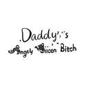 daddy's angel queen bitch tattoo design idea