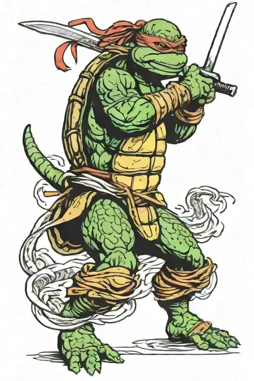 ninja turtles tattoo design idea