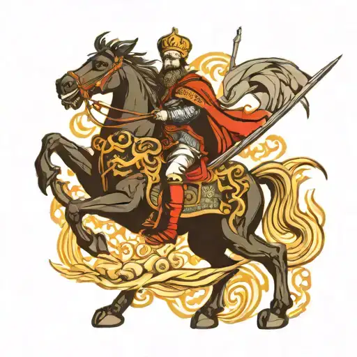 eastern orthodox saint george killing the dragon tattoo tattoo design idea