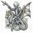 saint george killin a dragon tattoo tattoo design idea