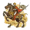 eastern orthodox saint george killing the dragon tattoo tattoo design idea