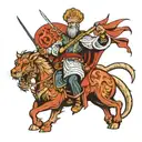 eastern orthodox saint george killing the dragon tattoo tattoo design idea