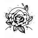 gorrion con flores tattoo design idea