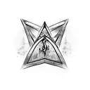 Harry Potter hogwarts deathly hallows tattoo design idea