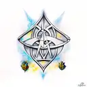 Harry Potter hogwarts deathly hallows tattoo design idea