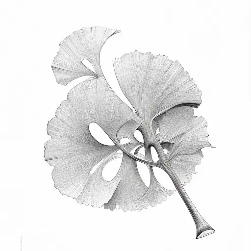 Ginkgo biloba tattoo design idea