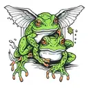 what if we were frogs in the rain   tattoo design idea