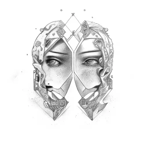 gemini tattoo design idea