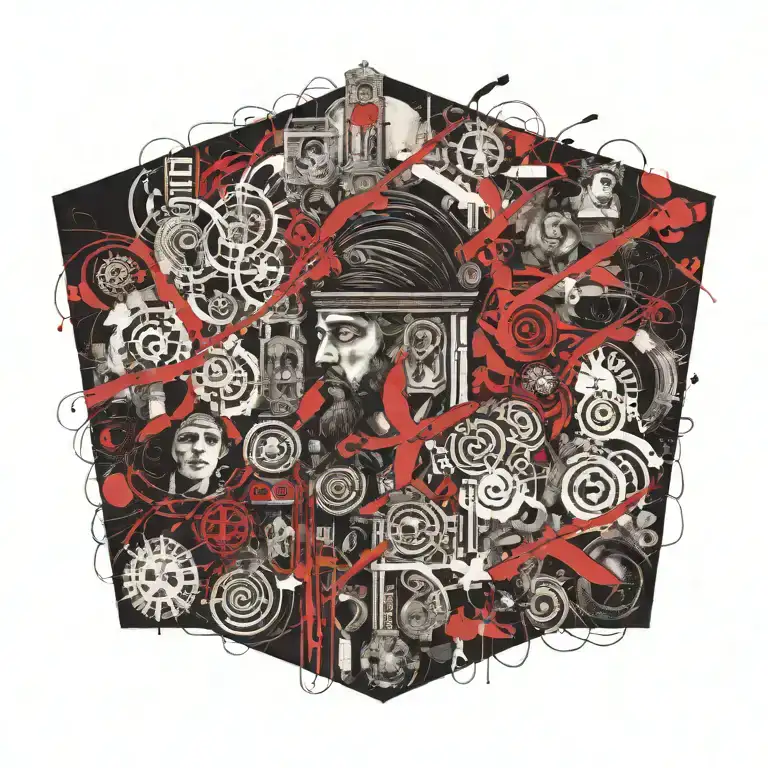 greek orthodox mural tattoo design idea