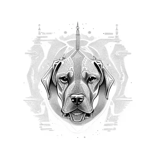 Rhodesian Ridgeback  tattoo design idea