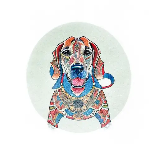 Rhodesian Ridgeback  tattoo design idea