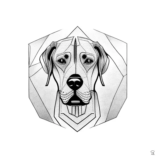 Rhodesian Ridgeback  tattoo design idea