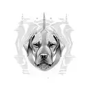 Rhodesian Ridgeback  tattoo design idea