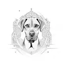 Rhodesian Ridgeback  tattoo design idea