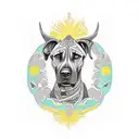 Rhodesian Ridgeback  tattoo design idea