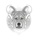 Rhodesian Ridgeback  tattoo design idea