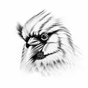 Cardinal tattoo design idea