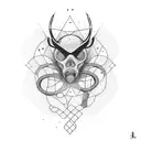 Swimming, biking, running tattoo design idea