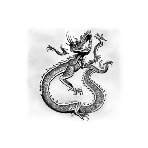 mushu dragon from mulan tattoo design idea