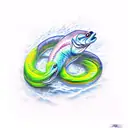 eel tattoo design idea