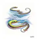 eel tattoo design idea