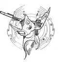 sagittarius centaur with bow tattoo design idea