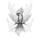 firebird  tattoo design idea