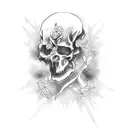 Memorial tattoo  domestic abuse survivor  tattoo design idea