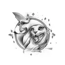 Memorial tattoo  domestic abuse survivor  tattoo design idea