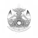 yggdrasil tattoo design idea