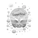 yggdrasil tattoo design idea