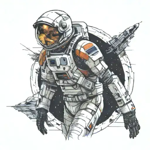interstellar movie tattoo design idea