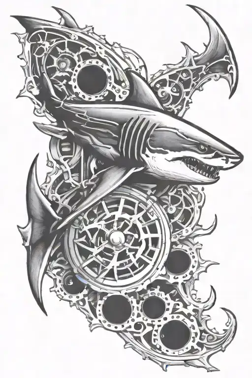 Shark tattoo design idea