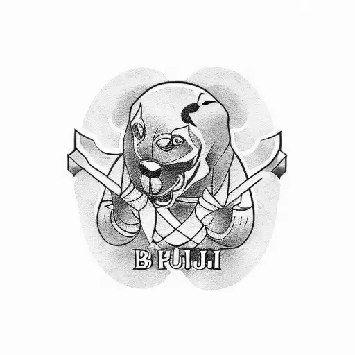 Brazilian jiu jitsu tattoo design idea